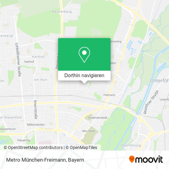 Metro München-Freimann Karte