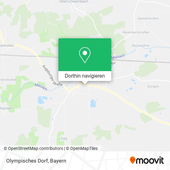 Olympisches Dorf Karte