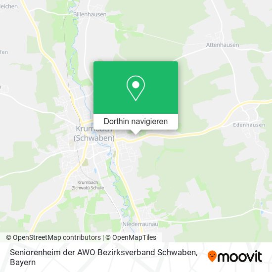 Seniorenheim der AWO Bezirksverband Schwaben Karte