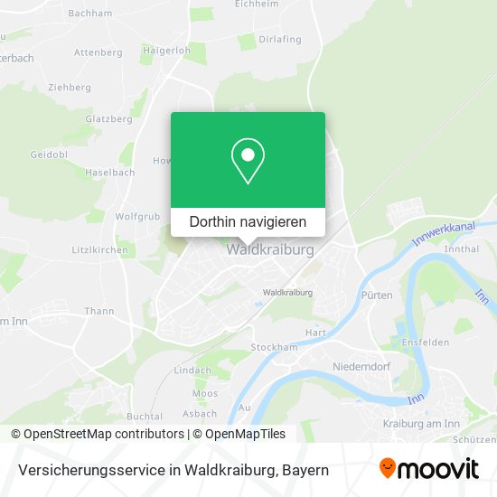 Versicherungsservice in Waldkraiburg Karte