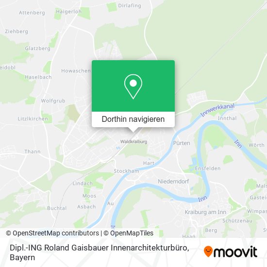 Dipl.-ING Roland Gaisbauer Innenarchitekturbüro Karte