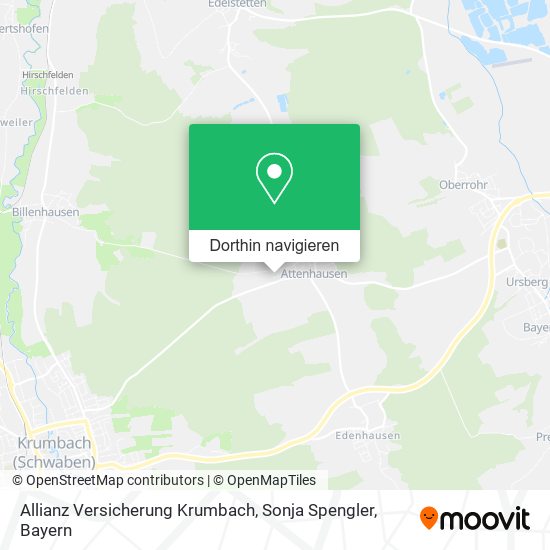 Allianz Versicherung Krumbach, Sonja Spengler Karte
