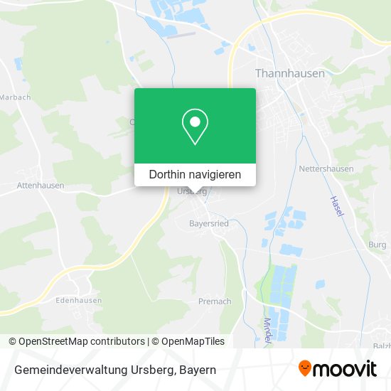 Gemeindeverwaltung Ursberg Karte