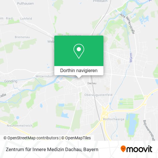Zentrum für Innere Medizin Dachau Karte