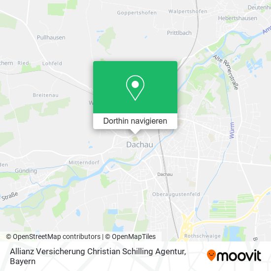 Allianz Versicherung Christian Schilling Agentur Karte