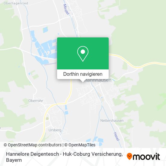 Hannelore Deigentesch - Huk-Coburg Versicherung Karte