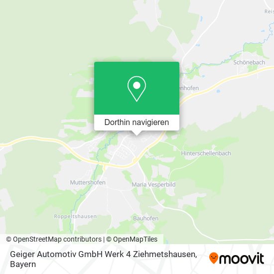 Geiger Automotiv GmbH Werk 4 Ziehmetshausen Karte