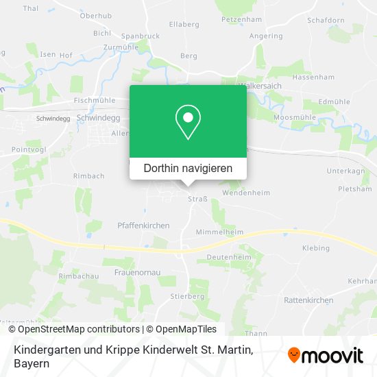 Kindergarten und Krippe Kinderwelt St. Martin Karte