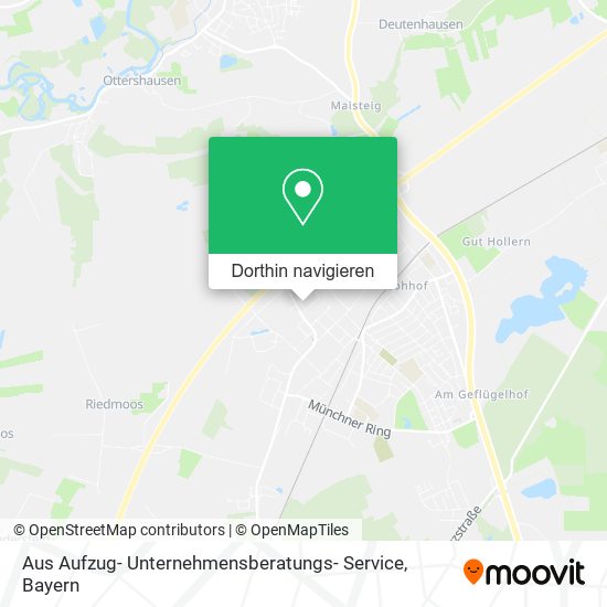 Aus Aufzug- Unternehmensberatungs- Service Karte