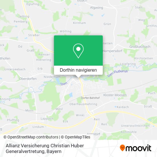 Allianz Versicherung Christian Huber Generalvertretung Karte