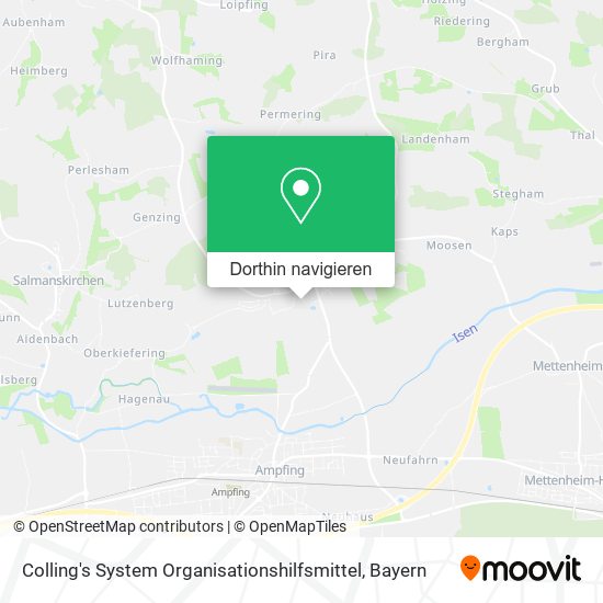 Colling's System Organisationshilfsmittel Karte