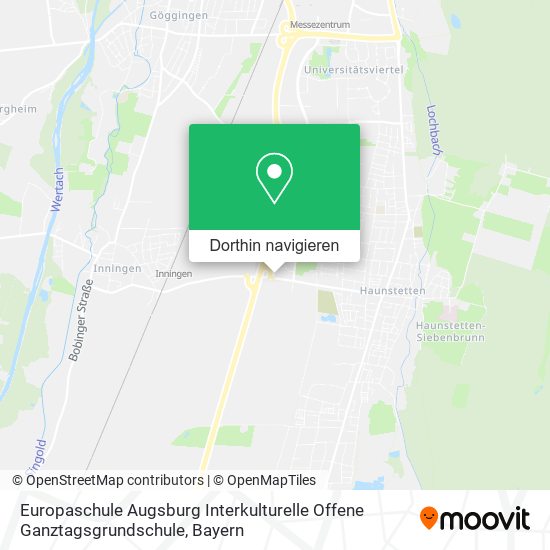 Europaschule Augsburg Interkulturelle Offene Ganztagsgrundschule Karte
