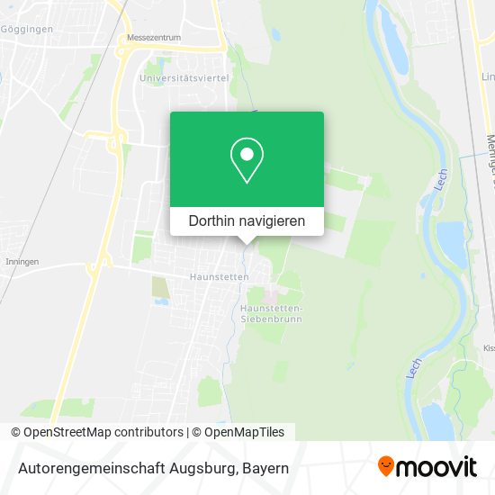 Autorengemeinschaft Augsburg Karte