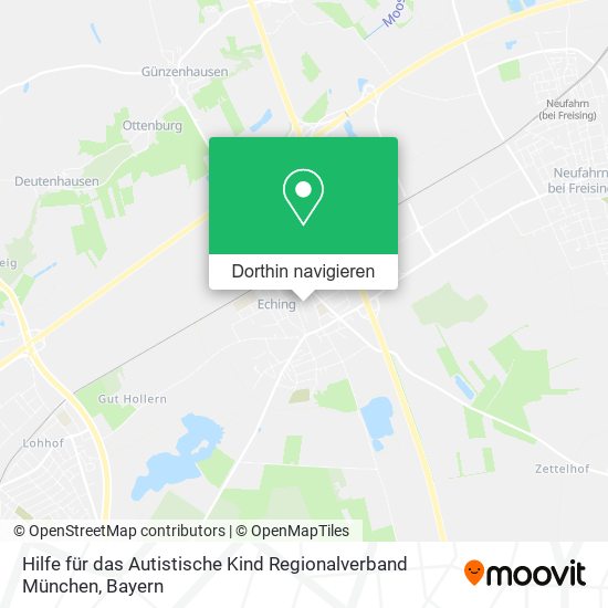 Hilfe für das Autistische Kind Regionalverband München Karte