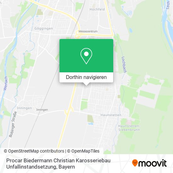 Procar Biedermann Christian Karosseriebau Unfallinstandsetzung Karte