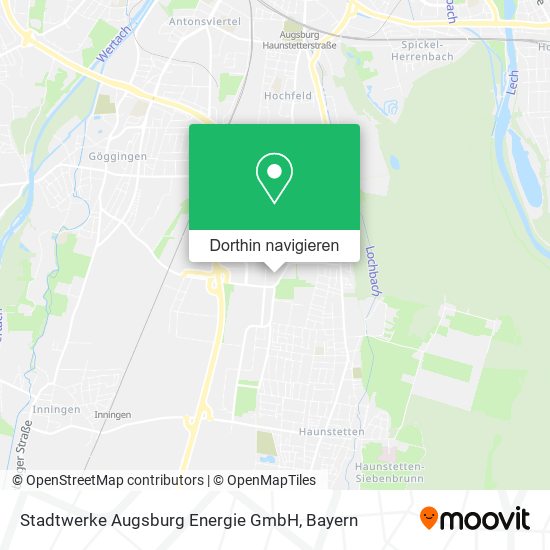 Stadtwerke Augsburg Energie GmbH Karte