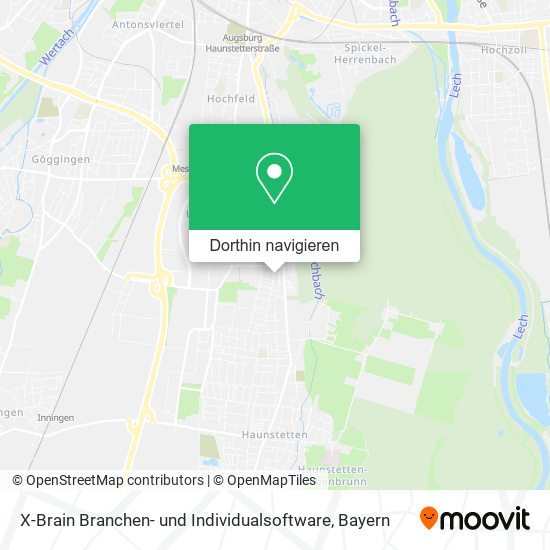 X-Brain Branchen- und Individualsoftware Karte