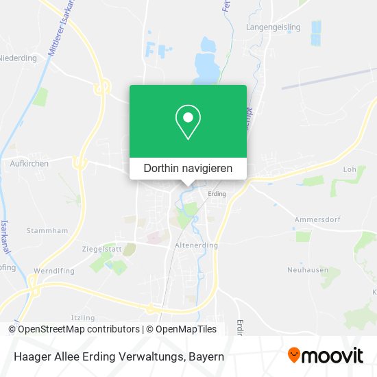 Haager Allee Erding Verwaltungs Karte
