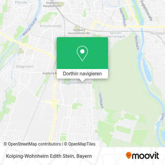 Kolping-Wohnheim Edith Stein Karte