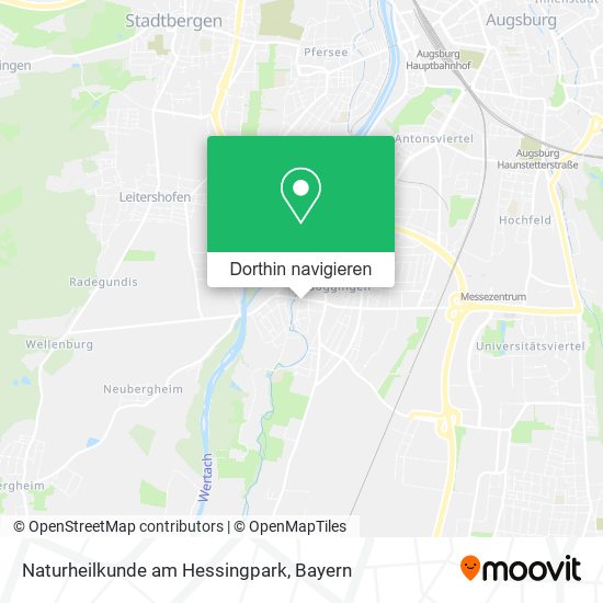 Naturheilkunde am Hessingpark Karte