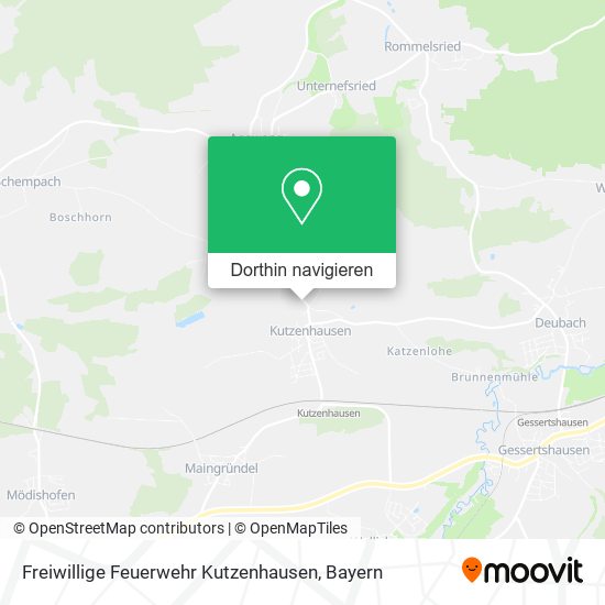 Freiwillige Feuerwehr Kutzenhausen Karte