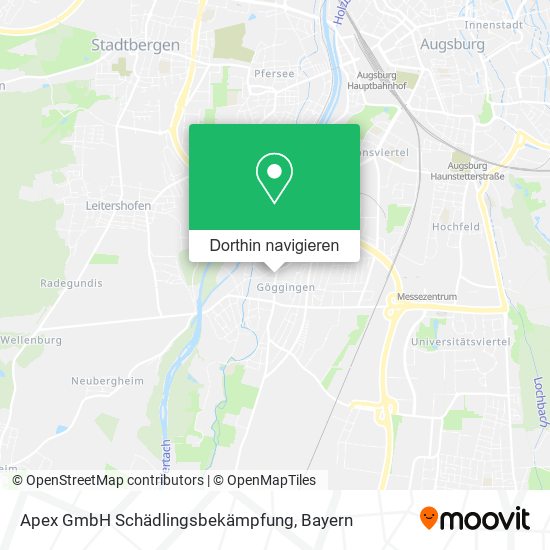Apex GmbH Schädlingsbekämpfung Karte