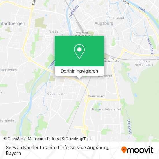 Serwan Kheder Ibrahim Lieferservice Augsburg Karte