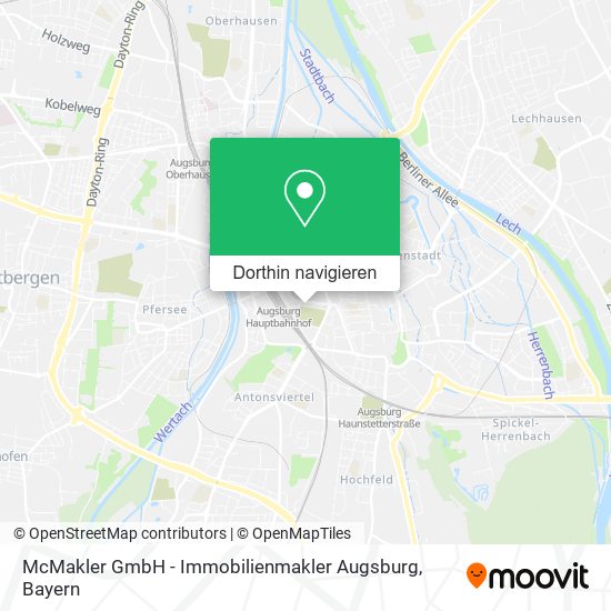 McMakler GmbH - Immobilienmakler Augsburg Karte