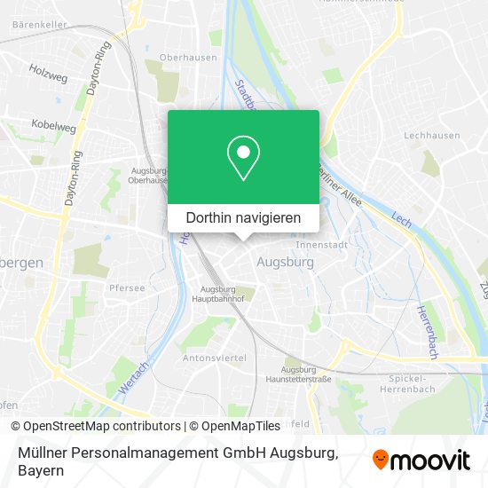 Müllner Personalmanagement GmbH Augsburg Karte