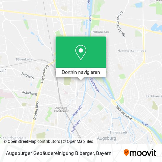 Augsburger Gebäudereinigung Biberger Karte