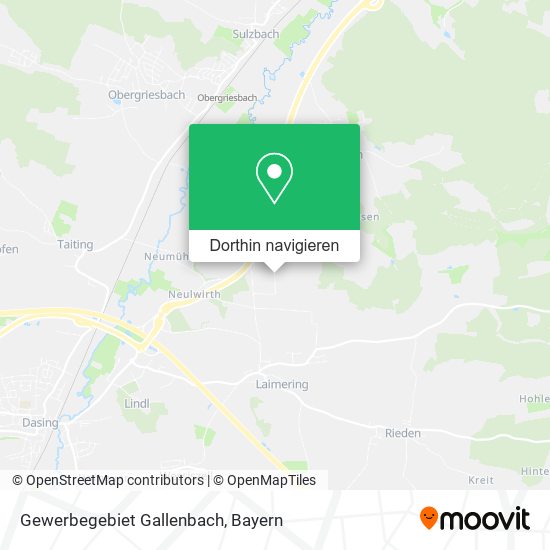 Gewerbegebiet Gallenbach Karte