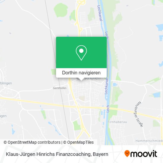 Klaus-Jürgen Hinrichs Finanzcoaching Karte