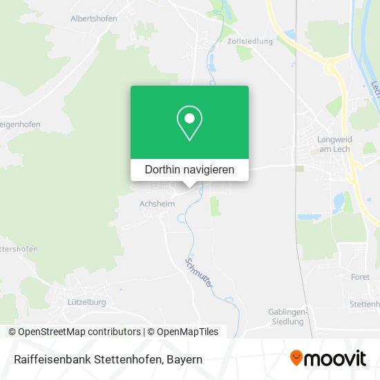 Raiffeisenbank Stettenhofen Karte