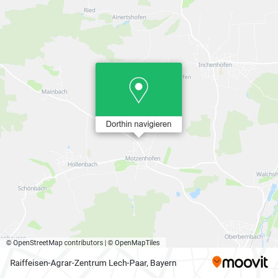 Raiffeisen-Agrar-Zentrum Lech-Paar Karte