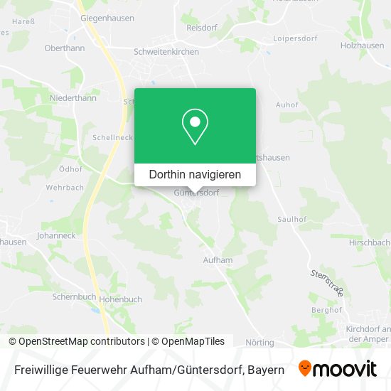 Freiwillige Feuerwehr Aufham / Güntersdorf Karte