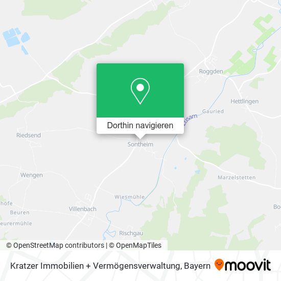 Kratzer Immobilien + Vermögensverwaltung Karte