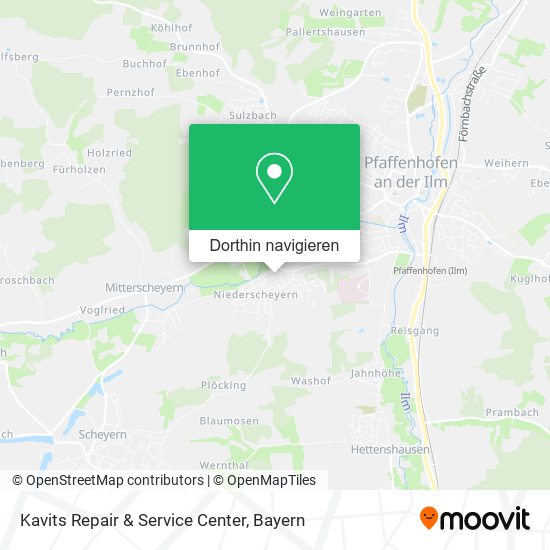 Kavits Repair & Service Center Karte