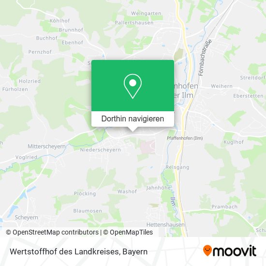 Wertstoffhof des Landkreises Karte