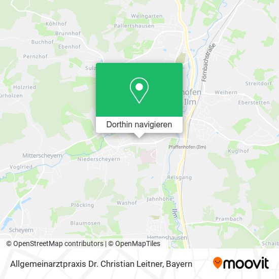 Allgemeinarztpraxis Dr. Christian Leitner Karte