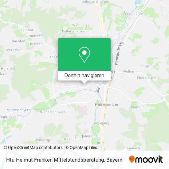 Hfu-Helmut Franken Mittelstandsberatung Karte