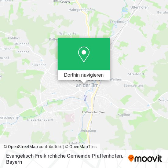 Evangelisch-Freikirchliche Gemeinde Pfaffenhofen Karte