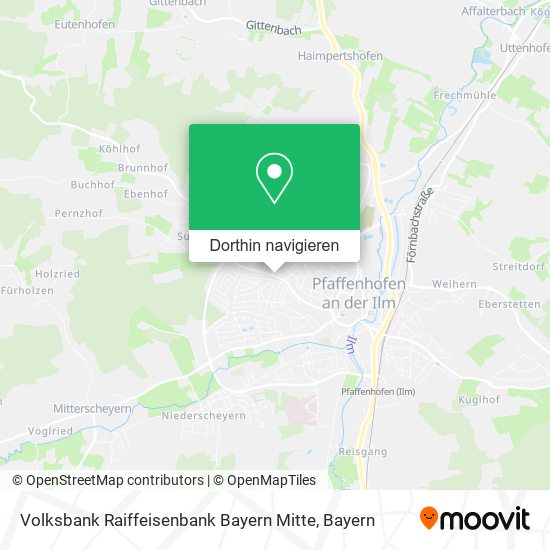 Volksbank Raiffeisenbank Bayern Mitte Karte
