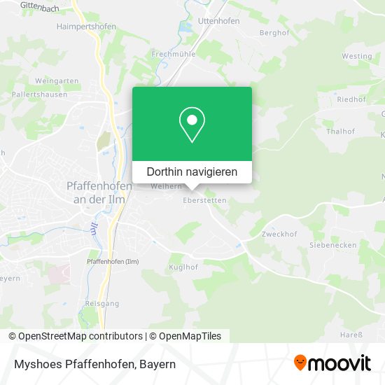 Myshoes Pfaffenhofen Karte