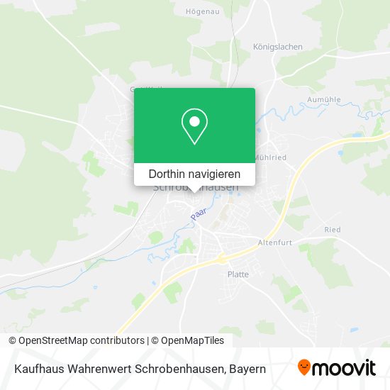 Kaufhaus Wahrenwert Schrobenhausen Karte