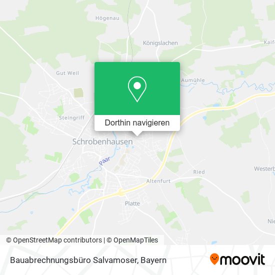 Bauabrechnungsbüro Salvamoser Karte