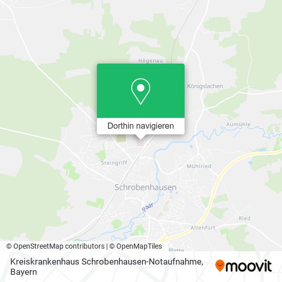 Kreiskrankenhaus Schrobenhausen-Notaufnahme Karte