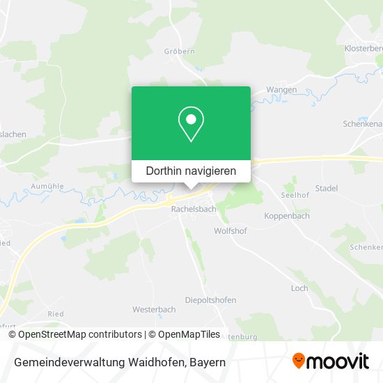 Gemeindeverwaltung Waidhofen Karte