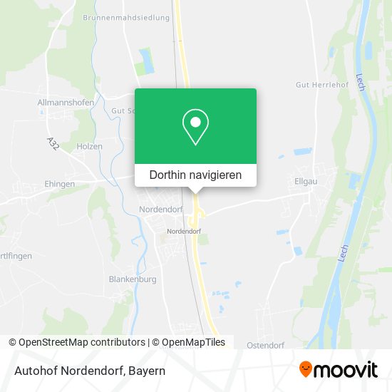 Autohof Nordendorf Karte
