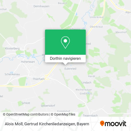 Alois Moll, Gertrud Kirchenliedanzeigen Karte