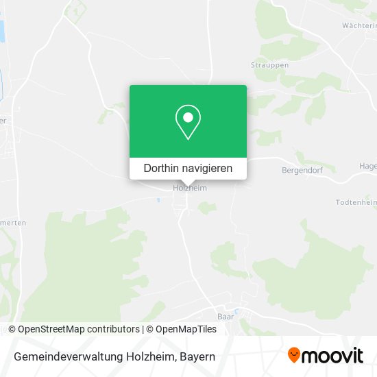 Gemeindeverwaltung Holzheim Karte